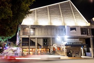 The exterior of Hannah Playhouse on Cambridge Terrace, Wellington.