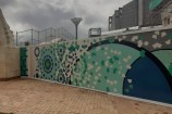 Weaving Hope mural on Civic Square.