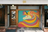 In situ: Multicoloured unicorn.