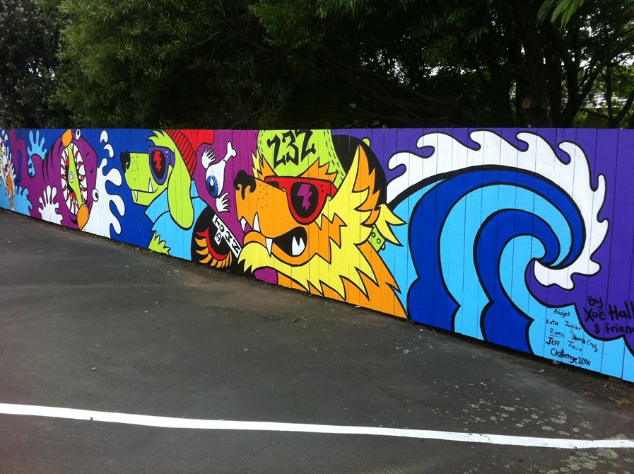 Tawa skate park mural