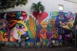 Mural by the Latin Collective, in Riddiford St, Newtown.