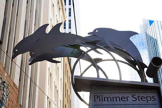 Plimmer Steps Sign