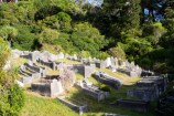 Graves on the hillside at Karori Cemetery.