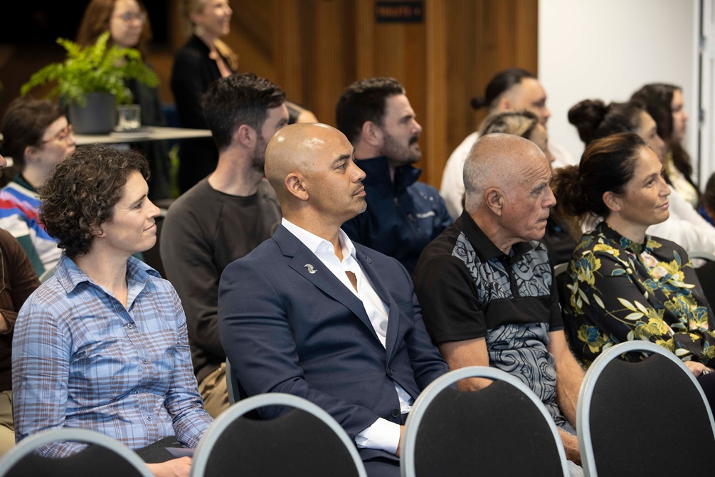 Audience listening at Mahau launch