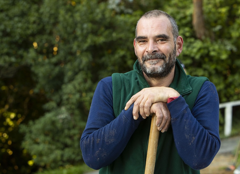 Marcello says working at Karori Cemetery is a rewarding job.