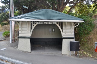 A Wadestown tram shelter.