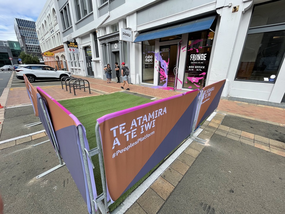 Image of Innovating Street parklet on Allen Street