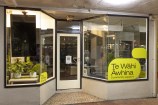 Te Wāhi Āwhina Police frontage on day of blessing and opening