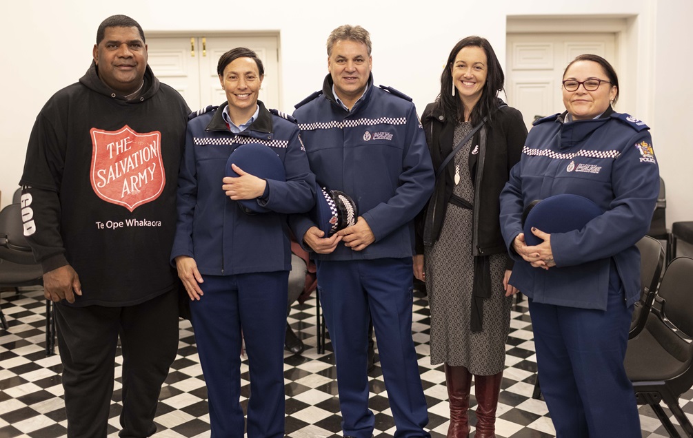 Te Wāhi Āwhina Police at blessing event