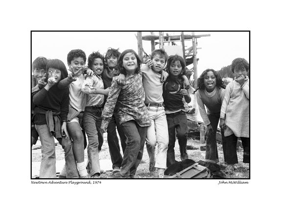 Heritage Week Exhibition Memories of Newtown's Adventure Playground 1974 by photographer John McWilliam
