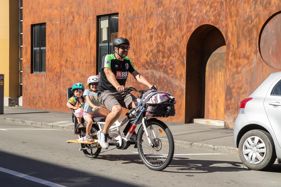 Family on a bike