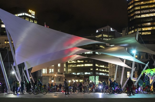Time to trim the Queens Wharf sails 