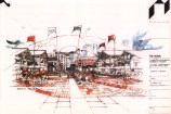 Queens Wharf sails proposed design 1991