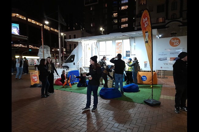 Take 5 at the new Take 10 pop-up in Courtenay Place 