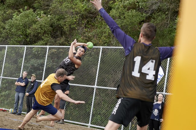 New community sport sand court for Pōneke