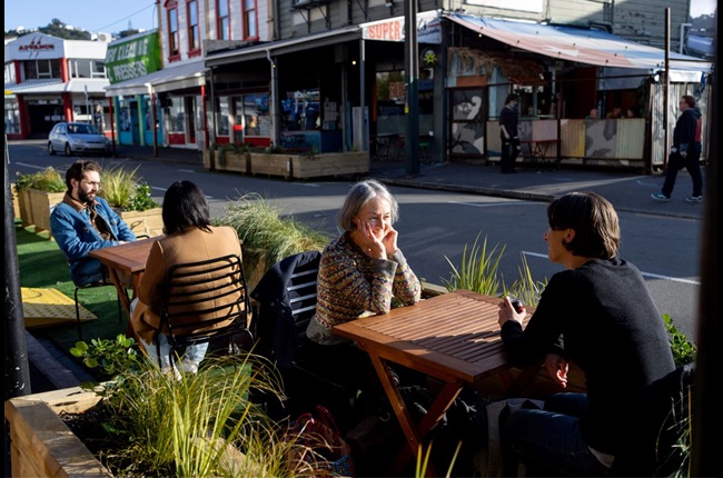 More Cuba Street businesses giving parklets a go   