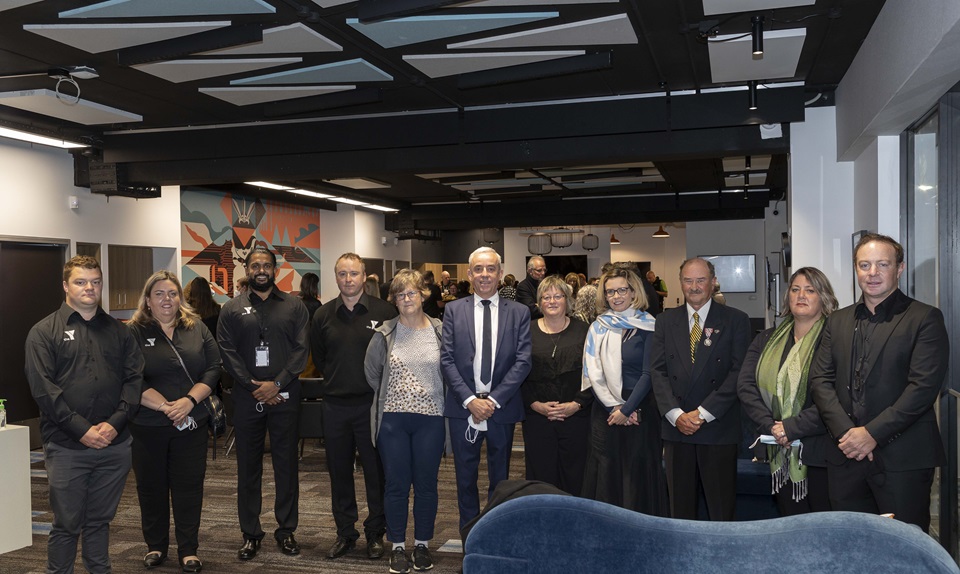 Te Pokapū Hapori interior with team members from The Y