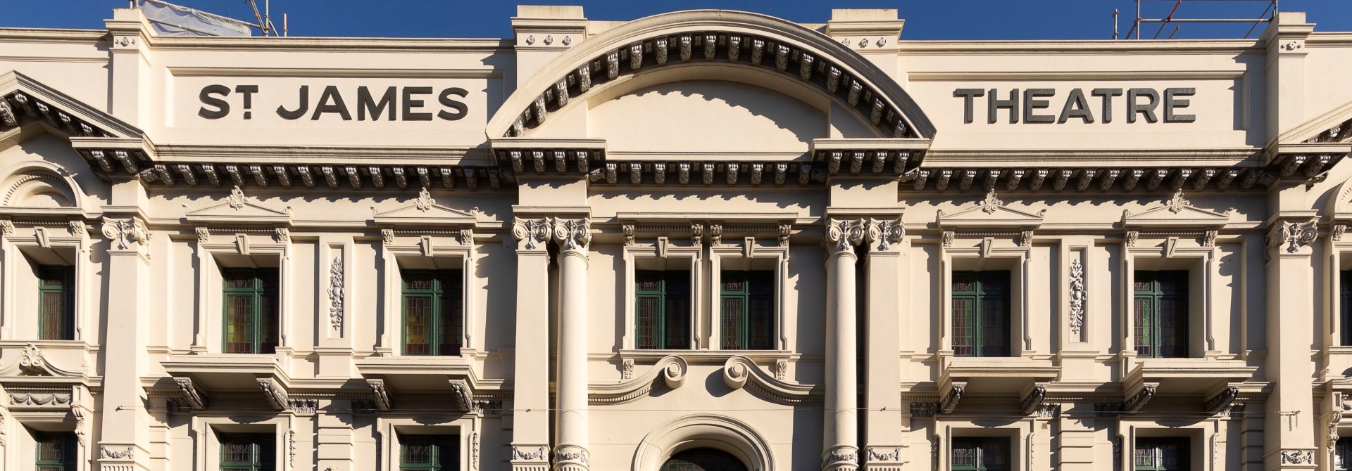The facade of St James Theatre.