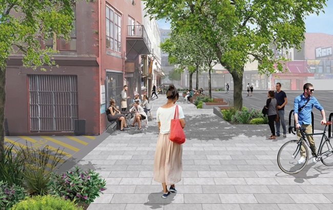Render of Swan Lane.
