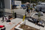 Karori town centre viewed from above.