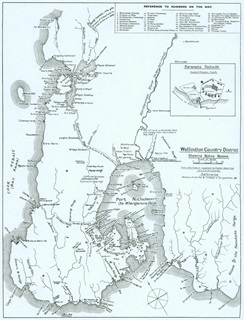 Map from The Land of Tara, by Elsdon Best, 1919.