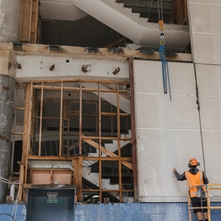 Work being done on Te Matapihi