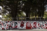 Ariki Brightwell finished mural.