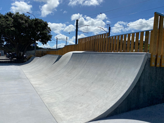 Tawa Skate Park ramp.