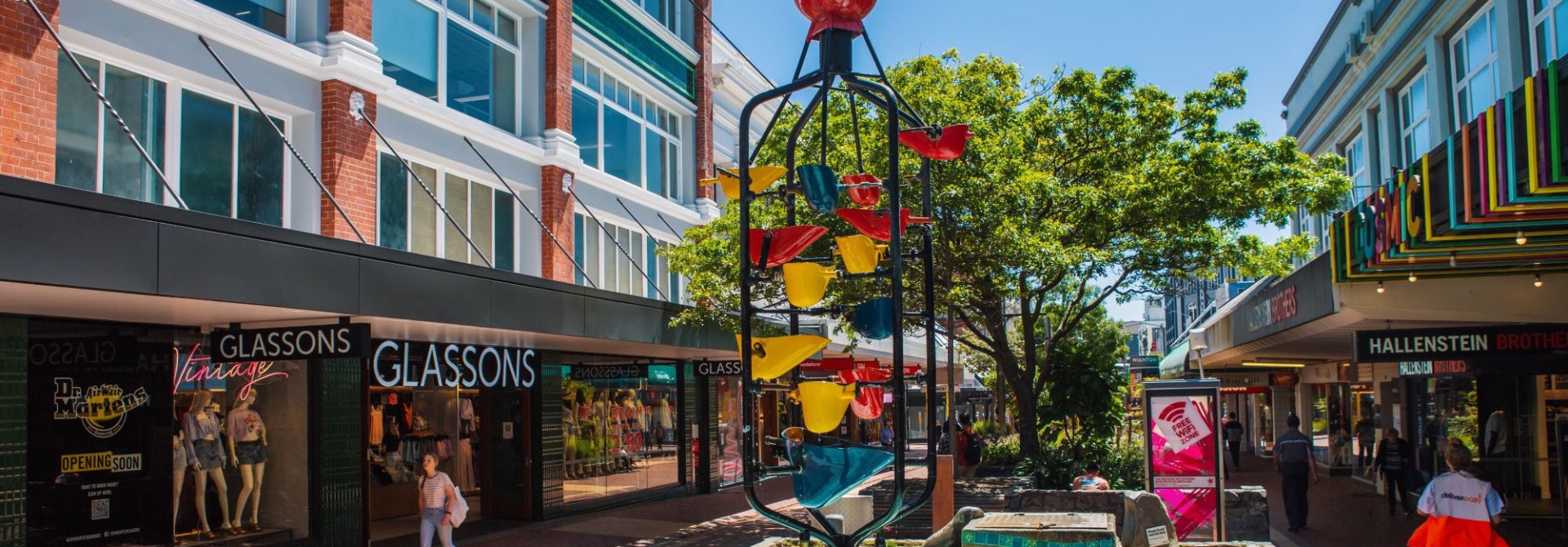 Bucket Fountain on cuba street.