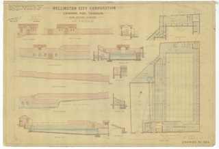 Plans for Thorndon Pool.