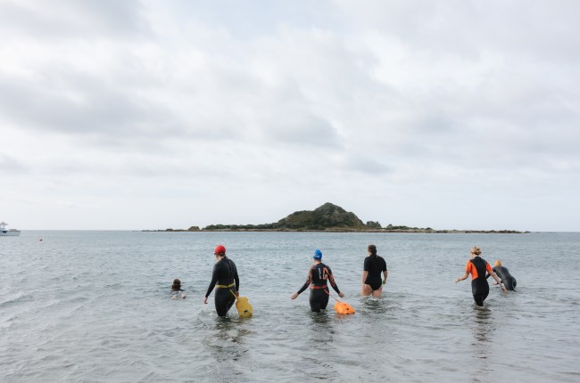 Wāhine embracing Wellington waters