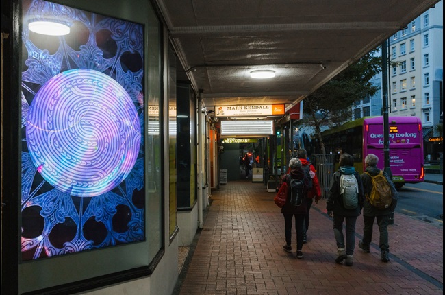 Artist pathways at Te Aro Pā site