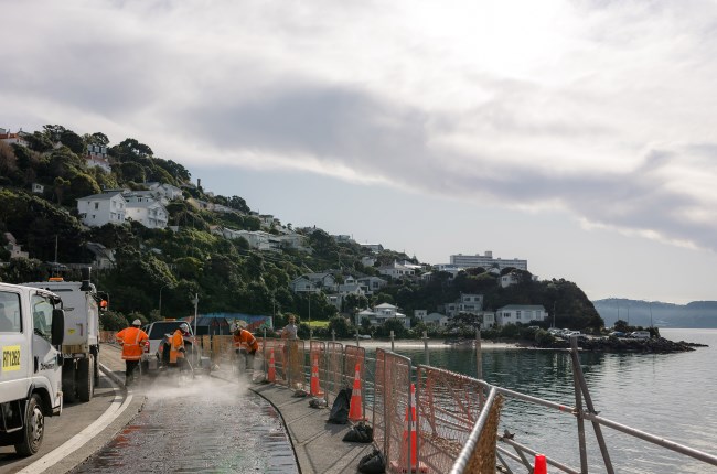 Waste concrete gets new life under harbourside paths