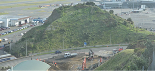 Hillock removal at Moa Point.