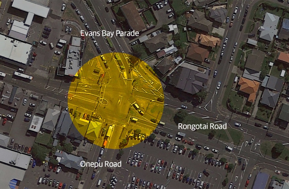 Map showing birdseye view of scheduled work in Kilbirnie area.