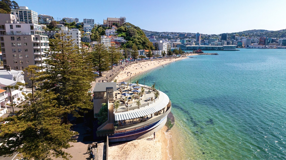 Concept of Band Rotunda development from aerial view