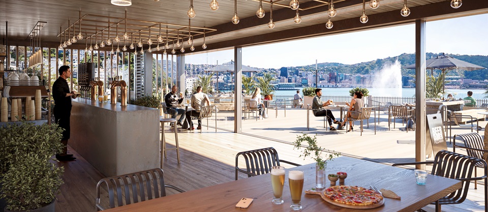 Concept of Band Rotunda development bar and restaurant
