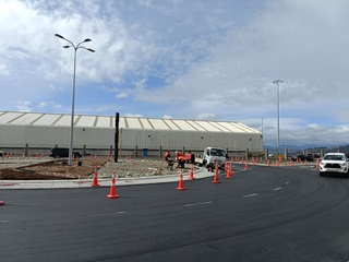 Aotea Quay Roundabout.