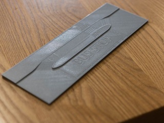 Image of a 3D model of the new bus stop bypasses.