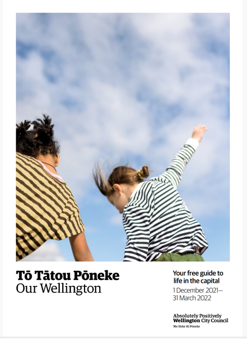 Our Wellington magazine cover summer 2021-22. 