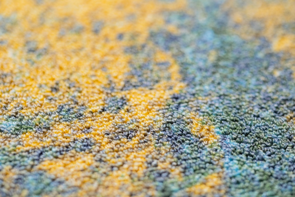 Close up of carpet samples.