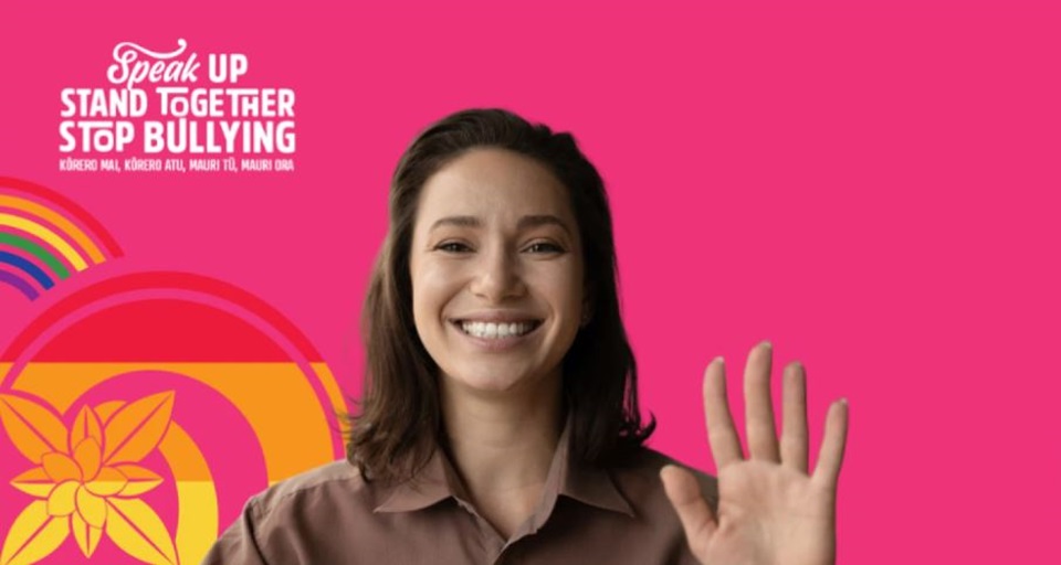 Pink Shirt Day screensaver template for 2025 promotional campaign.