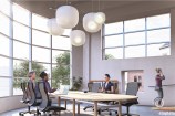 Artist impression of shared office space in new Toi Pōneke site.