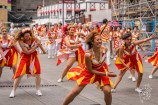 Group street performance on Wellington waterfront.