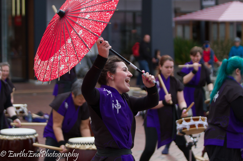 Narukami Taiko performing at Summer Sampler.