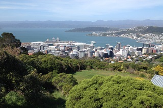 View over city from Stellin Park.