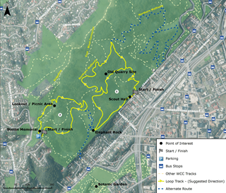 Te Ahumairangi Hill look walk map.