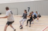 People in a tug of war competition.