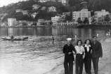 American servicemen on Oriental Bay circa 1942. 