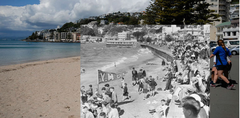 Oriental Bay now and then